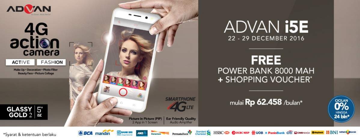 Hape Advan i5e Dijual di Blibli dan Dinomarket dengan