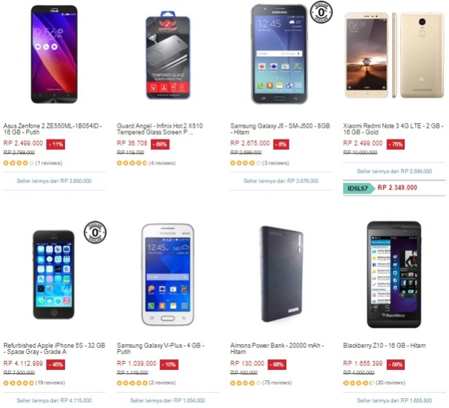 Lazada Hujan Promo! HP & Tablet Murah Ada Banyak nich