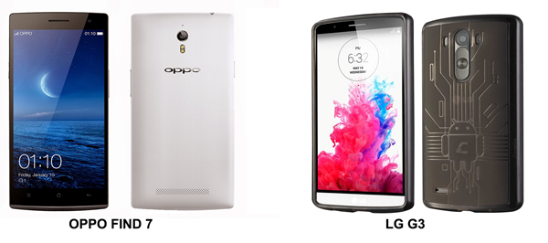 Bingung Memilih Oppo Find 7 atau LG G3? Lihat Perbandingan Ini.