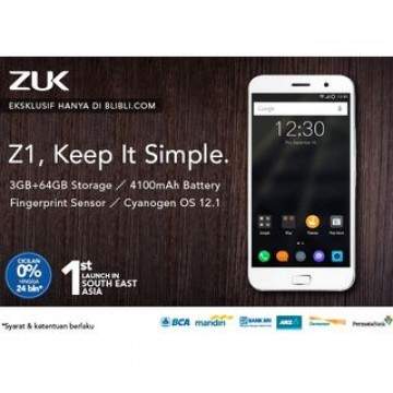 Lenovo Zuk Z1 Resmi Dipasarkan di Indonesia Melalui Blibli.com