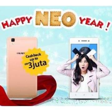 Promo OPPO “Happy Neo Year” CashBack Hingga Rp 3 Jutaan