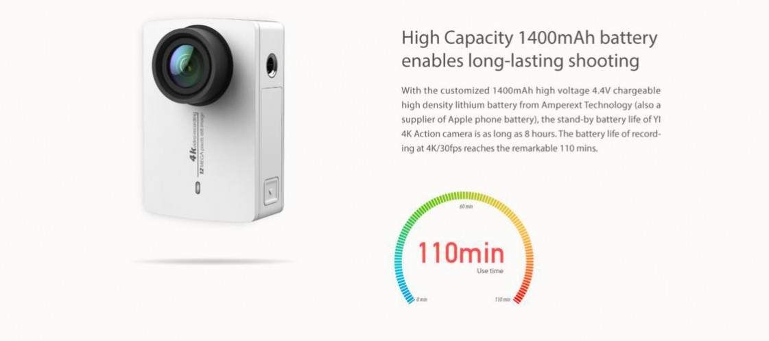 Xiaomi Yi Action Camera 2 baterai