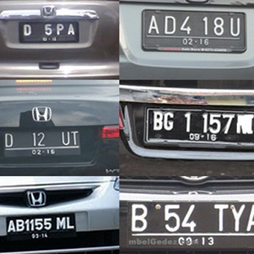 Wow! Harga Plat Nomor Cantik Seharga Yamaha R15