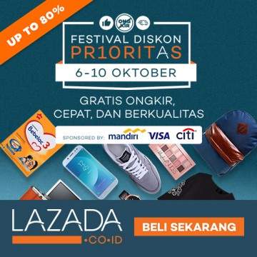 Lazada Adakan Festival Diskon Prioritas untuk Berbagai Macam Produk