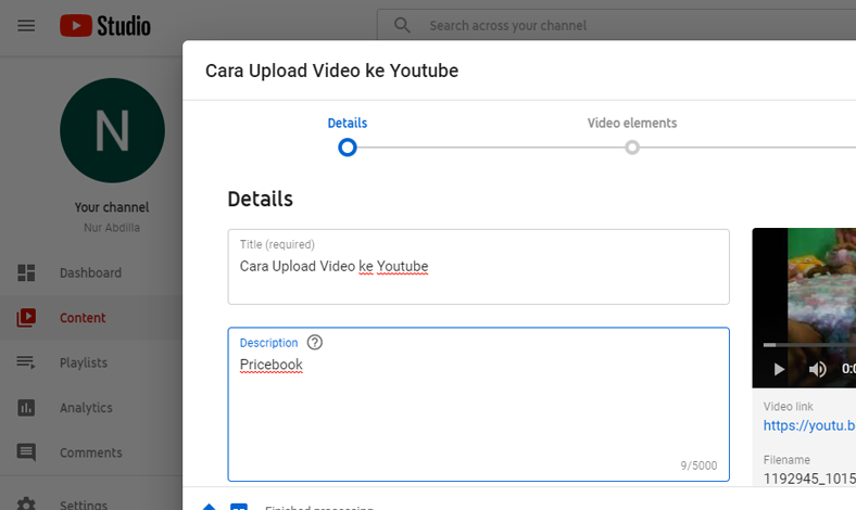 Cara Upload Video ke Youtube dari PC