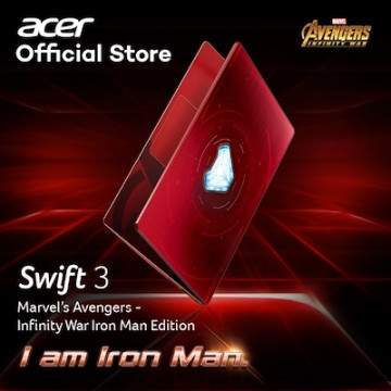 Swift 3 Iron Man Edition, Laptop Baru Acer berfitur Fingerprint Reader Otomatis