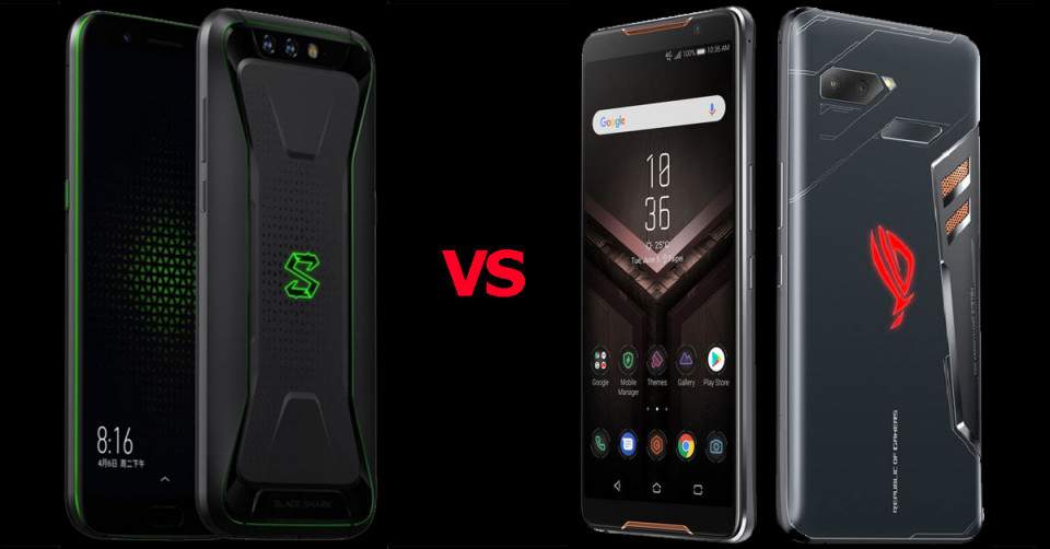 Perbedaan Spesifikasi ASUS ROG Phone vs Xiaomi Black Shark