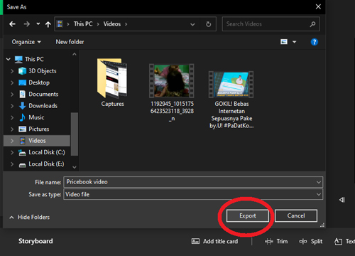 Aplikasi edit video di laptop