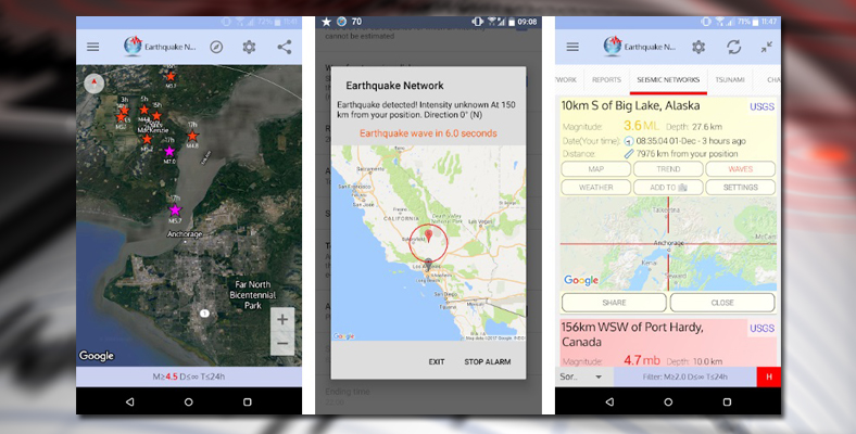 aplikasi earthquake network
