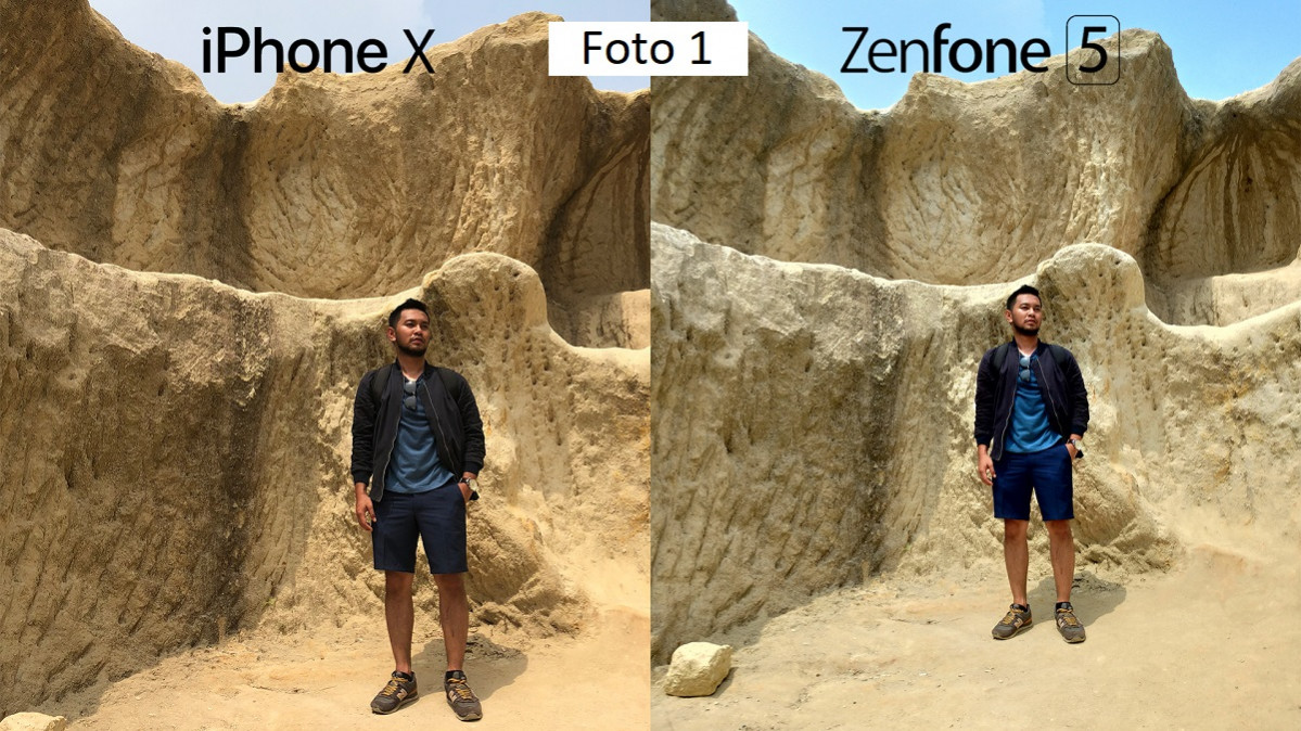 Perbandingan hasil foto ASUS Zenfone 5 vs iPhone X