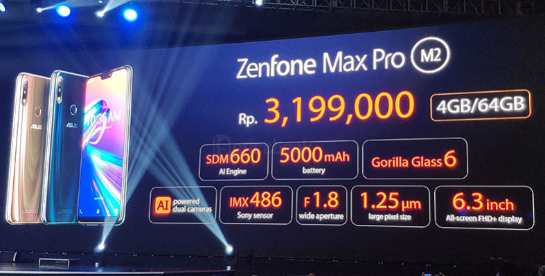 Harga Asus Zenfone Max Pro M2