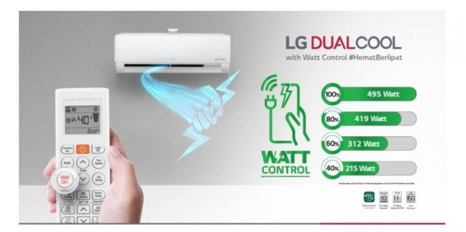 LG DUAL COOL with WATT CONTROL