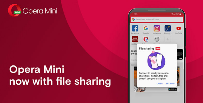 file tanpa internet pakai opera mini