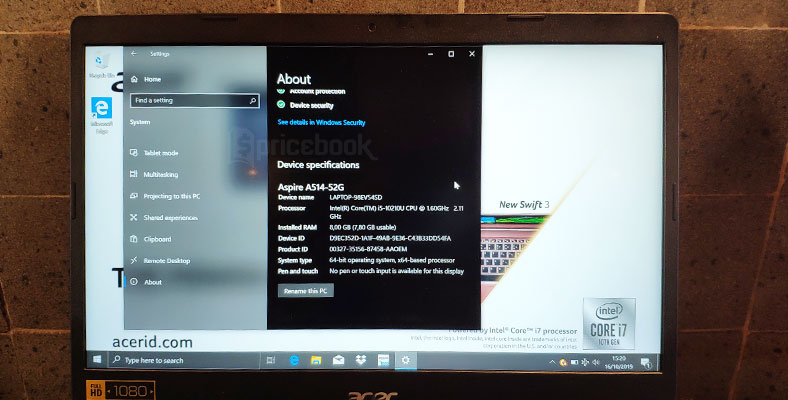Laptop Tipis Terbaru Acer Aspire 5 (A514-52)