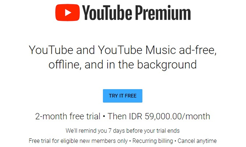 Youtube Premium: Harga Paket Hingga Cara Berlangganan