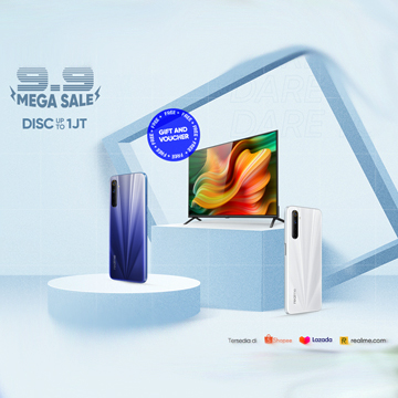 realme 9.9 Mega Sale Hadir dengan Diskon Hingga 1 Juta