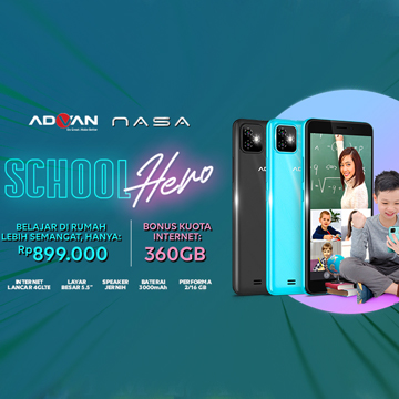 Advan Nasa Plus, Beli Hp 899 Ribu Gratis Internet 360 GB Sebulan!