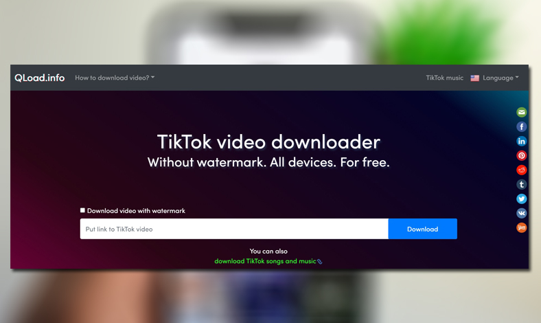 download video tiktok tanpa aplikasi