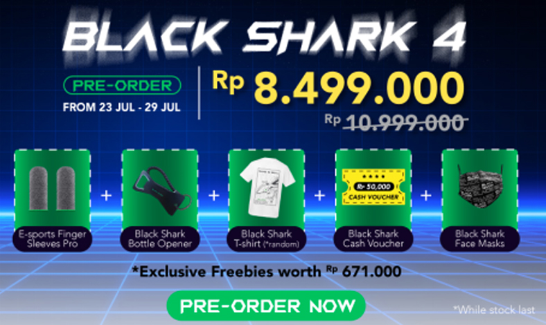 harga black shark 4 dan Aksesorisnya