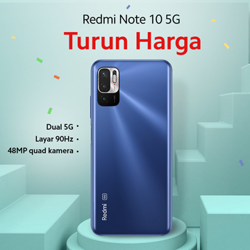 Xiaomi Redmi Note 10 5G Turun Harga!