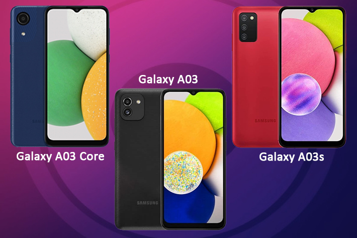 Beda Samsung Galaxy A03 vs Galaxy A03s vs Galaxy A03 Core