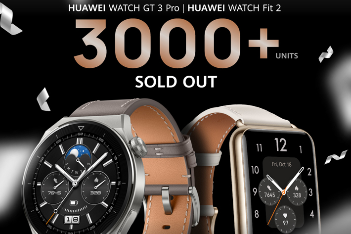 Huawei Watch Fit 2 dan GT 3 Pro Terjual Lebih dari 3000 Unit