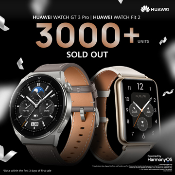 Huawei Watch Fit 2 dan GT 3 Pro Terjual Lebih dari 3000 Unit 