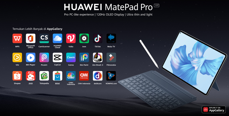 Spesifikasi Huawei MatePad Pro yang Rilis 16 Agustus 2022 Mendatang
