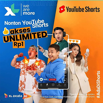 XL Unlimited YouTube Short Rp 1, Lebih Murah Lebih Puas