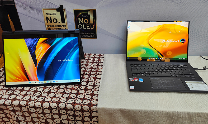 Laptop Asus AMD Ryzen Zenbook S 13 OLED (UM5302) dan Vivobook 14X (M1403)