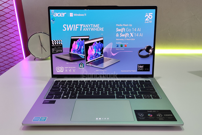 Swift Go 14 AI, Punya Layar 2.8K OLED dan Media Control Lighting Touchpad-0