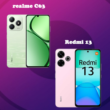 realme C63 vs Redmi 13, Beda-beda Tipis