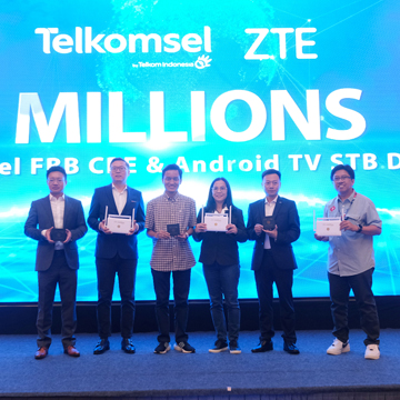 ZTE dan Telkomsel Sukses Distribusikan 2 Juta STB dan 1 Juta Modem CPE