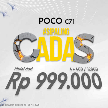 POCO C71 Sudah Tersedia, Harga First Sale Rp 999.000