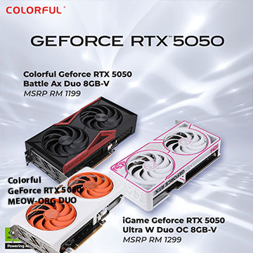 3 Colorful GeForce RTX 5050 Terbaru, Performa AI-Powered, Harga Mulai 4 Jutaan!