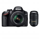 Nikon D3200 kit 18-55mm + 55-300mm