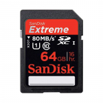 SanDisk Extreme SDXC Class 10 64GB