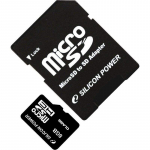 Silicon Power microSDHC with adapter 8GB