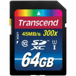 Transcend Premium SDXC/SDHC 64GB UHS-I Class 10 300x