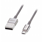 LINDY Cromo Slim Type A to Micro-B USB 1M