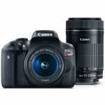 Canon EOS Rebel T6i Kit 18-55mm + 55-250mm