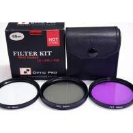 OpticPro Kit 58mm (UV PlusCPL PlusFLD)