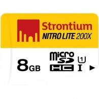Strontium Nitro Lite 200X microSDHC SRL8GTFU1 8GB Class 10