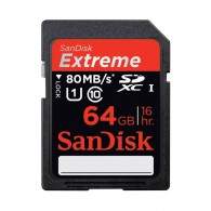 SanDisk Extreme SDXC Class 10 64GB