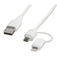 LINDY USB to Micro-B and Lightning